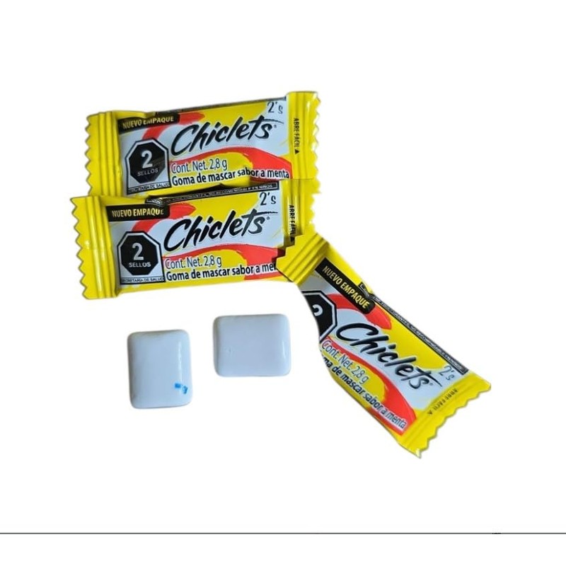 Adams Gum 100 x 2 units - Chiclets (Pack of