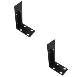 Operitacx 2 Stück TV-Wandhalterungen zur Wandmontage TV -Regal TV-Regal-Wandhalterung Schwebend Universelle TV-Wandhalterung schwere Halterung kaltgewalzter Stahl Black