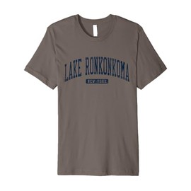 Lake Ronkonkoma New York NY College University Style Blue Premium T-Shirt