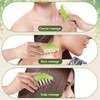 COMNICO Massage Comb, 2 PCS Jade Natural Guasha Scraping Scalp