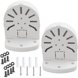 PUYREEINN 2 Pack Dome Camera Bracket,Security Camera Junction Box, CCTV IP Surveillance Cameras Holder, ABS Plastic Indoor Outdoor Dome Camera Mount