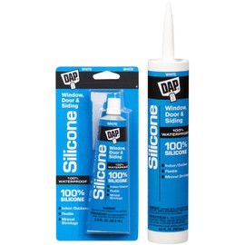 DAP Clear Silicone Door, Siding and Window Sealant 2.8 oz.