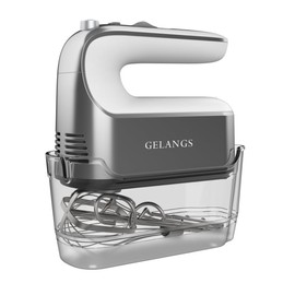 GELANGS-400W Hand Mixer with Turbo Boost - 5-Speed, One-Touch Release, Copper Motor - 3 Dishwasher-Safe Attachments - 110V Heavy Duty Mixer for Baking, Whipping & Dough