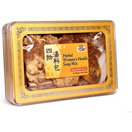 USTCM Herbal Women’s Health Soup Mix Soup Base Four Substance Decoction Si Wu Tang 四物湯料包 Soup Made Easy 3-4 Servings 5.8oz
