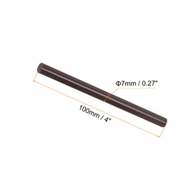 Rebower Hot Glue Sticks Mini Adhesive Hot Melt Glue Gun Sticks, [for Art, Craft, DIY, Card Making] - 0.27" x 4"/Brown/6 Pcs