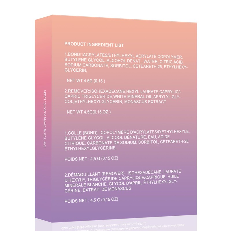 Akxsinka Lash Bond and Seal Remover Kit, Cluster Lash Glue