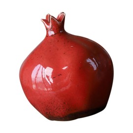 HOMSFOU Pomegranate Shaped Vase Creative Ceramic Flower Vase Hydroponics Planter Vase Flower Bottle Floral Vase Dried Flowers Container for Flowers Arrangement