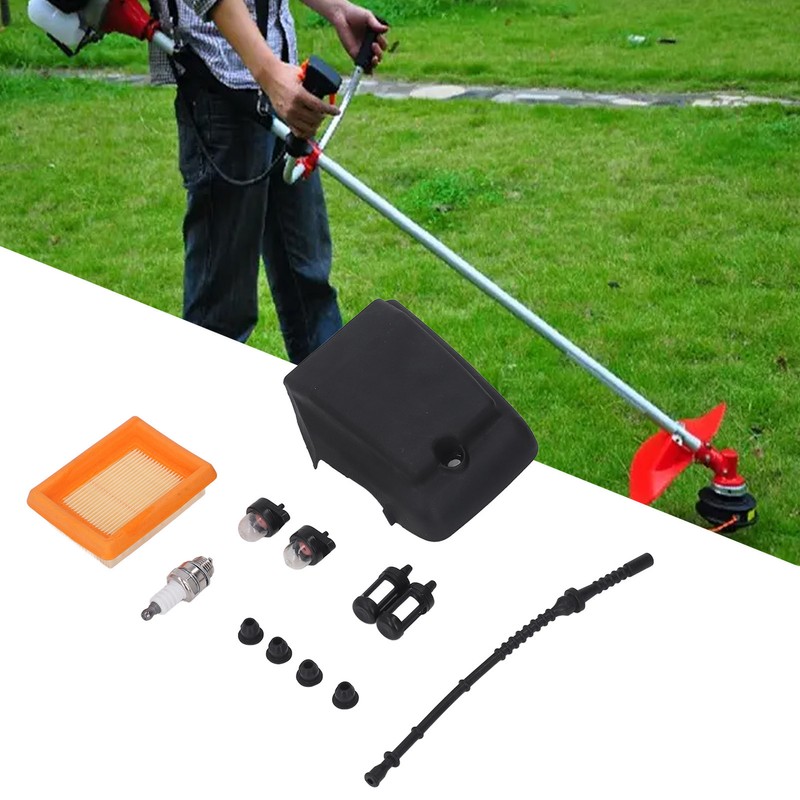 Trimmer Air Filter Cover Kit ABS Rubber Good Wear Resistance