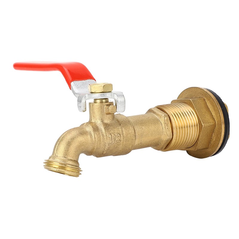 Rain Spigot Quarter Turn Valve Faucet for Water Tanks Pools