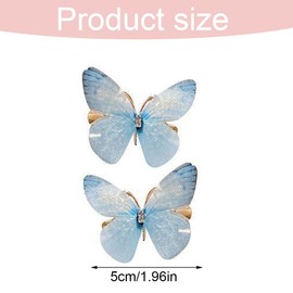Pack of 20 Butterfly Hair Clips Mini Butterfly Hair Clip Colourful Butterfly Glitter Hair Clips for Teenagers Women Hair Accessories Party Decoration
