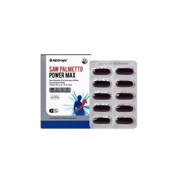 Angel Origin Saw Palmetto Power Max 1100mg 30 capsules /