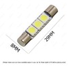 SAWE - 3-SMD 29mm T6 6614F LED Bulbs For Car