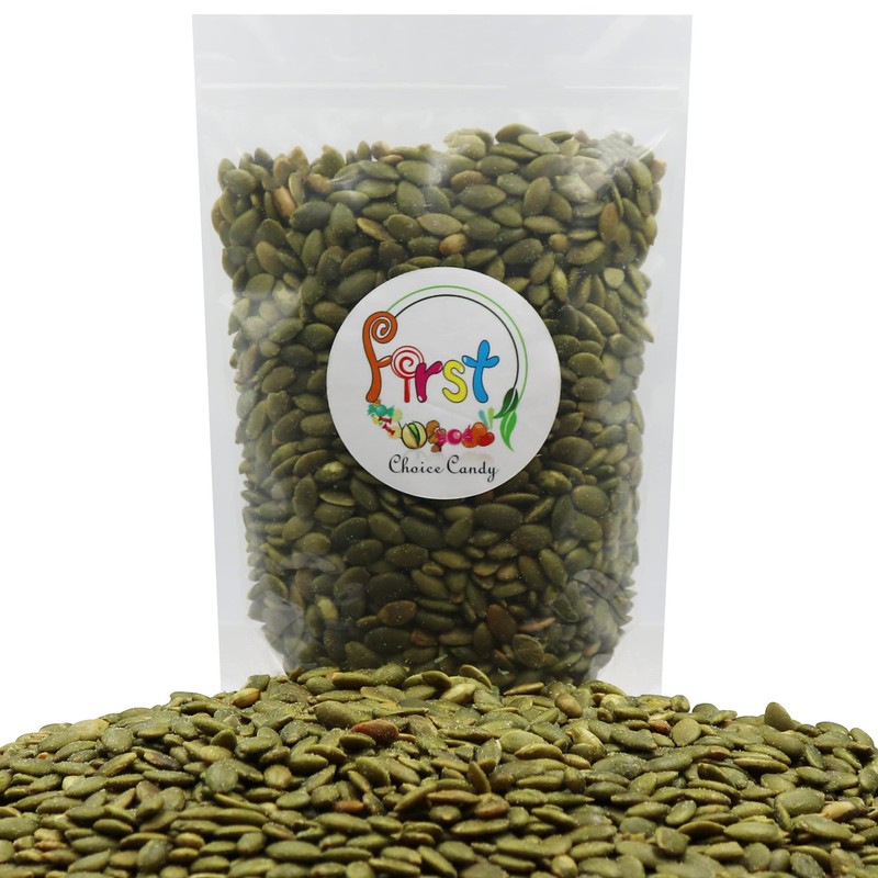 FirstChoiceCandy Roasted and Salted Kernel Pumpkin Seeds (Pepitas) 1.5 Pound
