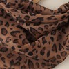 Vikodah Chiffon Scarf Leopard Print Neck-Scarves Cowboy Soft Lightweight Satin