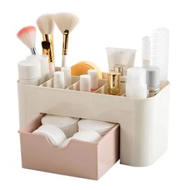 OrganiMax Nails Art Plastic Organizer – Secure Lidded Compartments for Cotton Pads, Salon Manicure & Pedicure Supplies