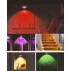 Aokpsrt Rechargeable RGB Puck Lights with Remote Control, 1500mAh Battery