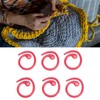 50PCS Metal Stitch Markers Spiral Markers Multifunctional Crochet Locking Hooks