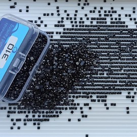 YEYKZART 310 Black Diamond Painting Replacement Drills Beads Square Diamonds for Diamond Art -3500 PCS