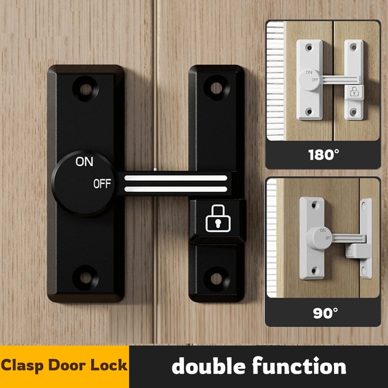 Flip Clasp Latch Lock for Home Security LISHAN Flexibility Dual-Purpose