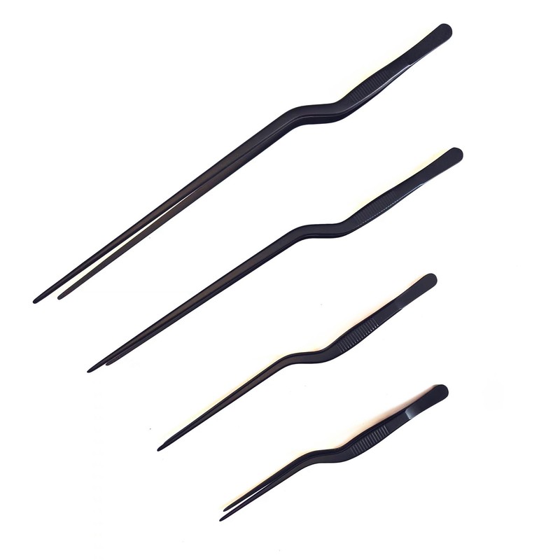 4 Pcs Professional Chef Stainless Steel Kitchen Cooking Tweezers Precision