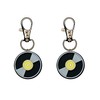 Vinyl Record Zipper Charm Set of 2 Badge Reel Accent