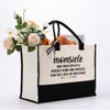 EDCTO Canvas Bag Gift for Mom, Momsicle Canvas Bag, Hockey