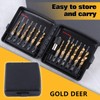 GOLD DEER 13 Pcs Tap Drill Set for Drill Taps,