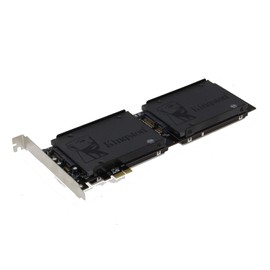 Sedna - PCI Express Quad 2.5 Inch SATA SSD Controller Card (with Built in Power Circuit, no Need SATA Power Connector) (SSD/HDD not Included)