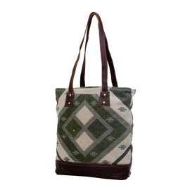 Myra Bag Checkered Tote Bag S-2810, Multicolor
