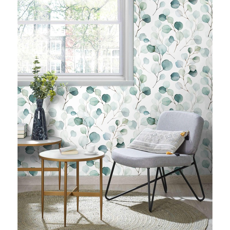 HAOKHOME Shelf Liner and Cabinet Liner Boho Leaf, Self-Adhesive Drawer