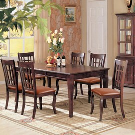 YISUN Chair Seat Covers Set of 6, Pu Leather Waterproof Dining Room Chair Covers, Stretch Chair Cover for Dining Room Chair Protector Slipcover for Kitchen, Hotel (Pu Light Brown, 6)