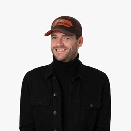 Stetson The Open Road Cap Women/Men One Size (approx. 56-59 cm) - Made of 100% Cotton - Size Adjustable with Press Stud Bottle - Wool Cap - Baseball Cap Summer / Winter, brown