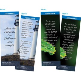 Bible Cards | Popular Scripture Memory Verses | Pack of 60 Christian Bookmarks | Great Gift to Build Faith, Encourage and Share The Gospel |12 Hand Picked Colorful, 5 of Each Design | Assortment 8