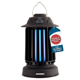 Flowtron Bug Zapper Lantern | 2-in-1 Electric Mosquito Killer & LED Camping Lantern, 2150 Sq Ft Coverage, 2000mAh Rechargeable Battery, Self-Cleaning Bug Zapper for Patio Outdoor & Indoor Use