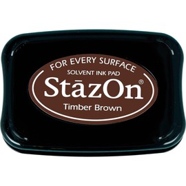 Tsukineko StazOn Stamp Pad, Brown, L