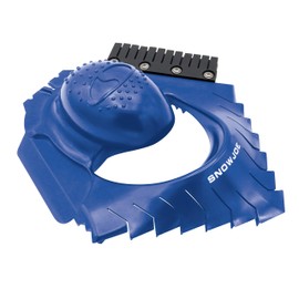 Snow Joe SJEG-DZ Dozer - Herramienta para raspador de Hielo y Nieve con escobilla limpiacristales, Color Azul
