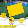 KINGTOP Golf Flag 8x6 Inch - Plain Yellow, 420D Nylon,