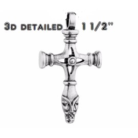 Fashion Jewelry Symbol Thors Hammer Celtic VIKING Cross Pendant on 925 Silver 24" Necklace men