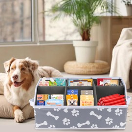 Dog treat container storage basket pet food storage containers great for organizing food treats snack for pet dogs cats birds animal bone