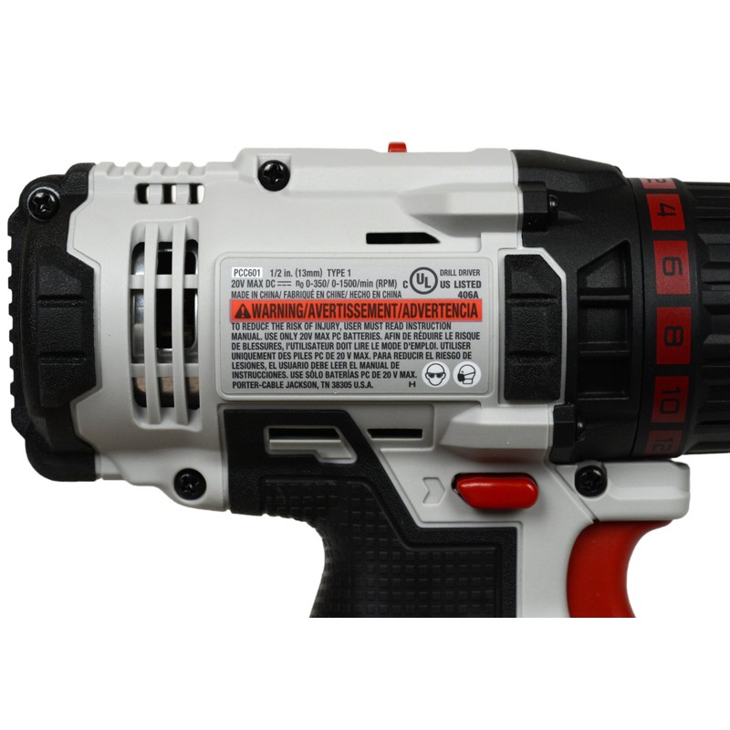 Porter Cable PCC601 PCC601B 1/2" 20V MAX Lithium Ion Drill