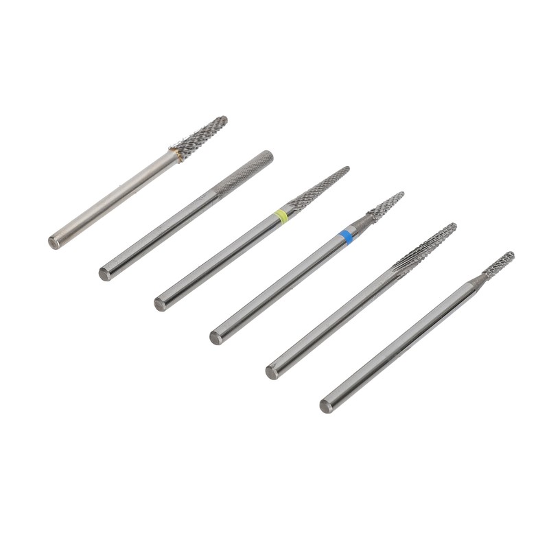 6pcs Cuticle Clean Nail Drill Bits Set Dead Skin Removal