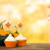 24 piezas de decoración para cupcakes con purpurina de arce