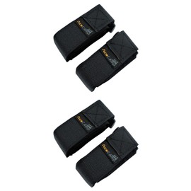 AceCamp 2 Pairs (4 Pieces) Velcro Strap Packing Straps 2.5 x 30 cm Velcro Fastening Strap Fastening Straps Bicycle Sports Black 91159