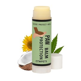 CTWPets Balm for Dogs – Natural Wax Barrier with Mango Butter & Vitamin E, Shields Against Heat, Ice, and Rough Surfaces, Lick-Safe Dog Paw Wax Stick, 0.15 oz (Paw Protection Balm)