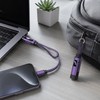 2-Pack 4-in-1 65W Keychain Charging Cables with Digital Power Display