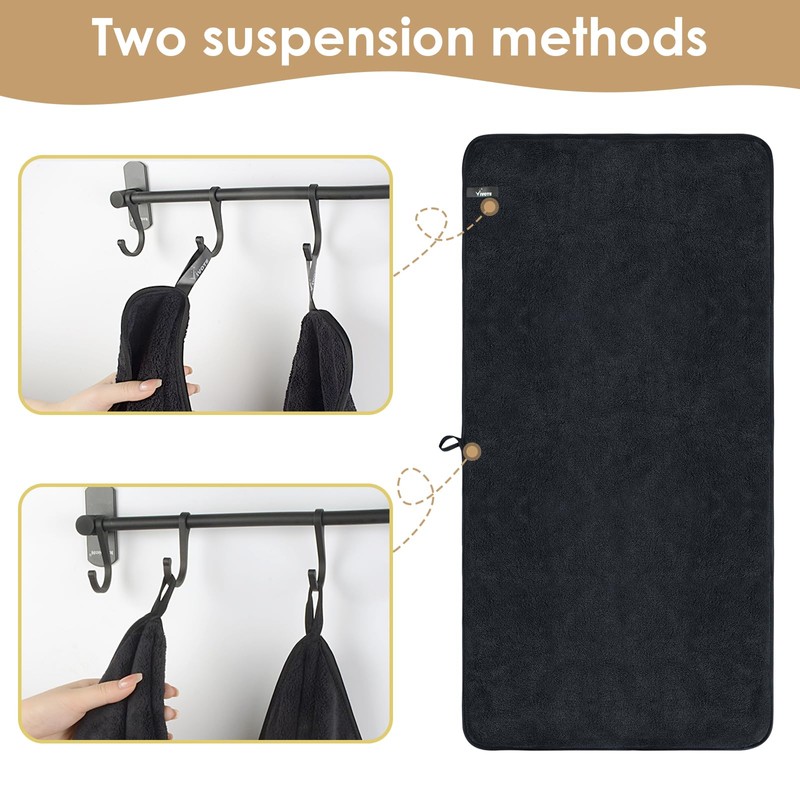VIVOTE 50x100 CM Microfibre Hand Towels for Bathroom, Super Soft