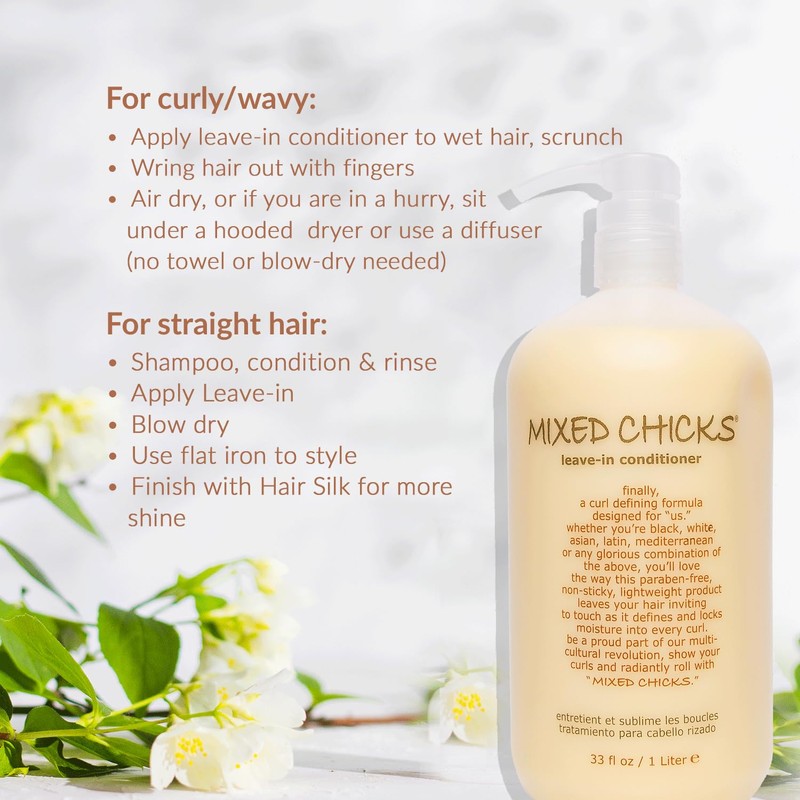 Mixed Chicks Curl Defining & Frizz Eliminating Leave-In Conditioner, 33