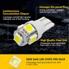 HZEL 20PCS T10 194 Car LED Light Bulb, 5SMD 5050