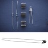 10pcs Thermistor Resistors, Temperature Sensors Electronic Components for Thermal Circuits