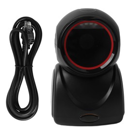 QR Barcode Scanner Omnidirectional Hands Free Automatic Sensing Barcode Scanner for Supermarket Bookstore